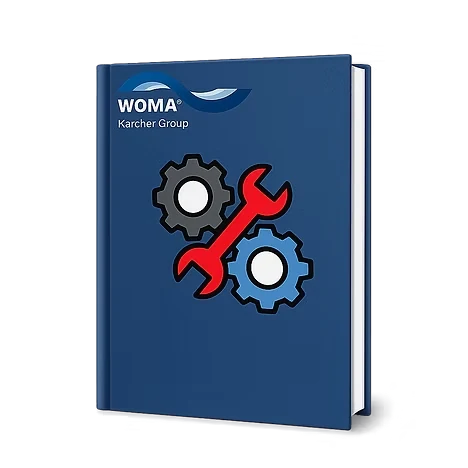 Titelseite der WOMA-Kärcher-Dokumentation